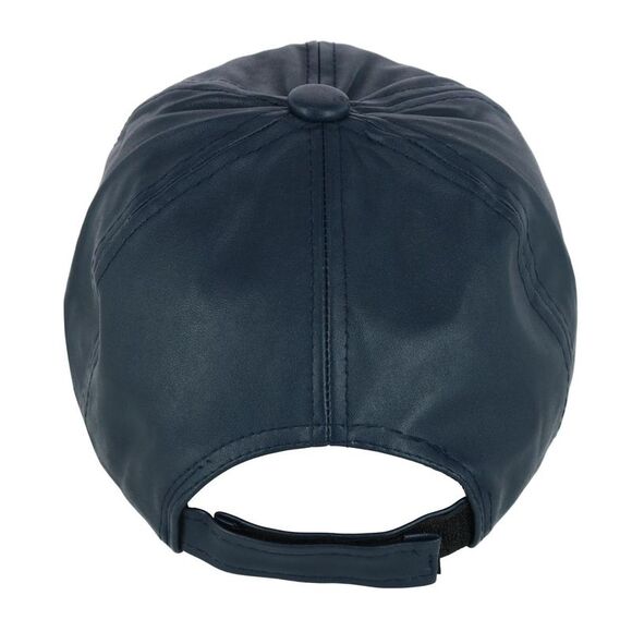 CTM Unisex Bedazzled Vote Faux Leather Baseball Cap - Picture 3 of 3